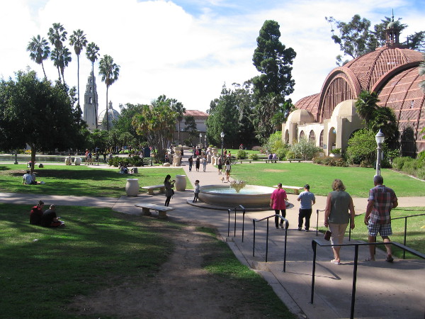 Another beautiful day in the park. The California Tower rises in the distance.