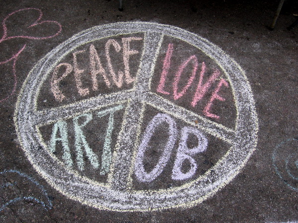 Peace. Love. Art. OB.