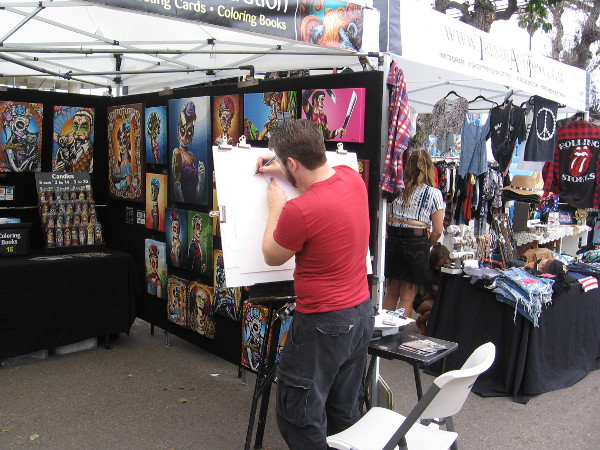 This artist was just getting started. All art begins with an empty space that is full of infinite potential.