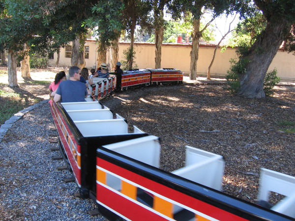 A short but happy excursion on the Balboa Park Miniature Railroad.