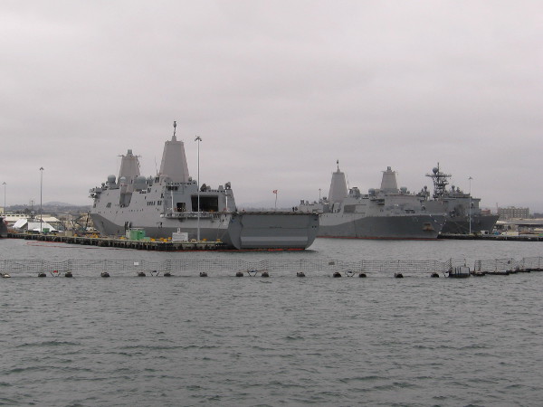 Now we are beginning to pass Naval Base San Diego--what some refer to as 32nd Street Naval Station. It is the principal homeport of the U. S. Navy's Pacific Fleet.