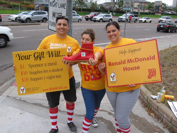 Help support Ronald McDonald House. Fill the red shoe with an online donation!