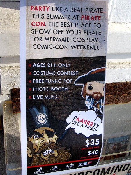 Lots of pirate and mermaid cosplay will be seen at Pirate Con in San Diego! Paarrrty like a pirate!