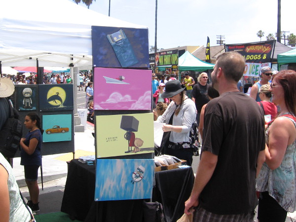 One guy in Artists' Alley had a bunch of cool robot artwork for sale.