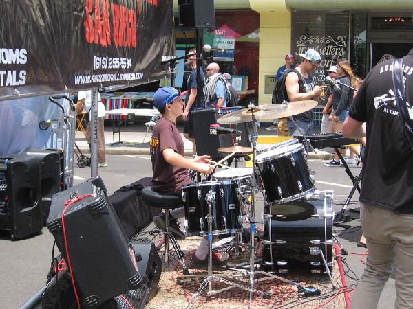 Kids were learning how to make music, and were entertaining the crowd like rock 'n roll superstars!