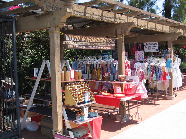 The La Mesa Craft Corner on a quiet Sunday morning.