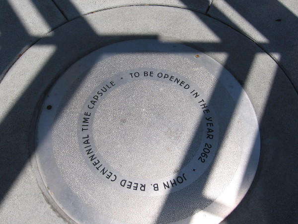 At the center of The Lookout is the John B. Reed Centennial Time Capsule, to be opened in 2062.