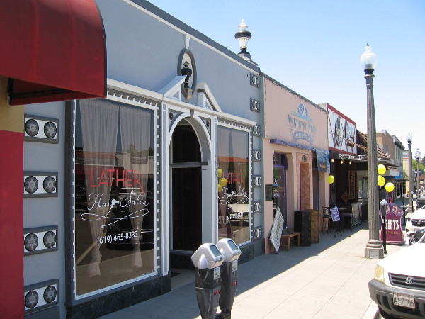 Now I'm walking back down La Mesa Boulevard on the other side of the street. A small slice of Americana. The modest shops and buildings recall a simpler time.
