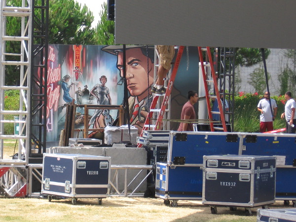 I now see Archer graphics in the FX area near the Hilton.