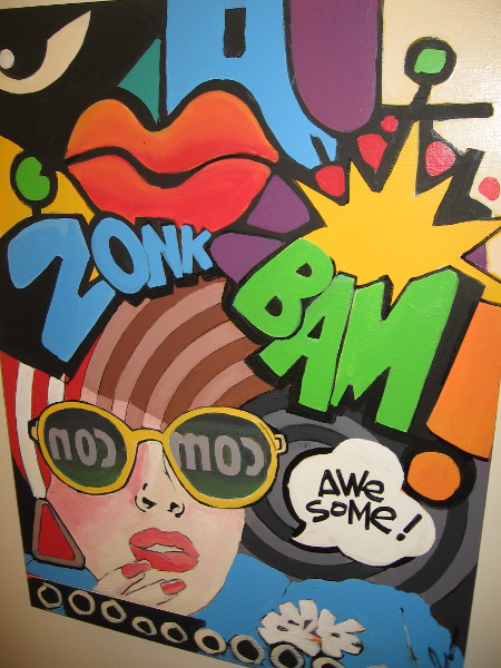 Local artist Suzka has created lots of colorful artwork that includes elements from San Diego Comic-Con and comic books.