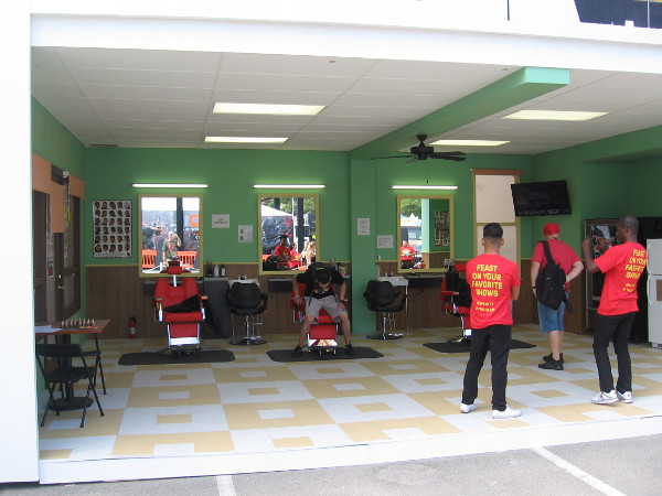 People in the Interactive Zone could sit in a Luke Cage set and have their picture taken! There was also a Game of Thrones and Orange is the New Black set!