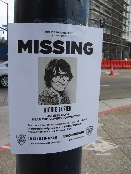 Boom Howdy has posted Missing signs around San Diego.