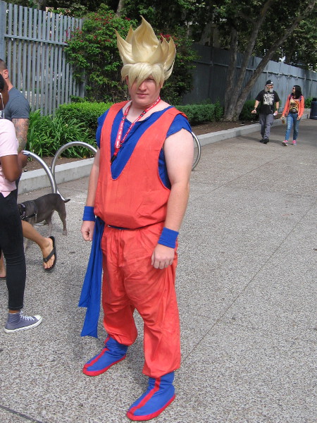 Near Petco Park I saw this cosplay of Goku from Dragonball Z.