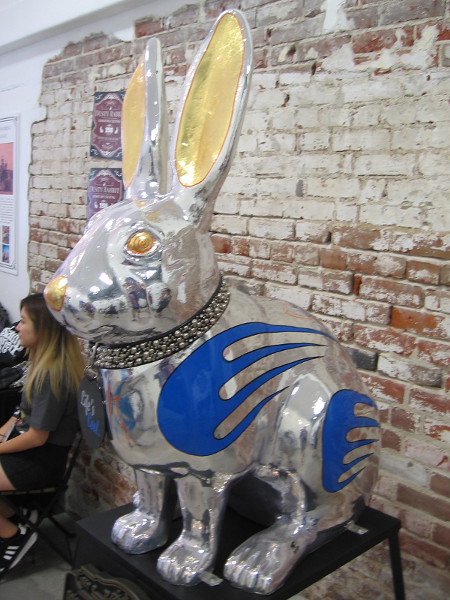 Mirrored Rabbit, by artist Mario Herbelin-Canelas.