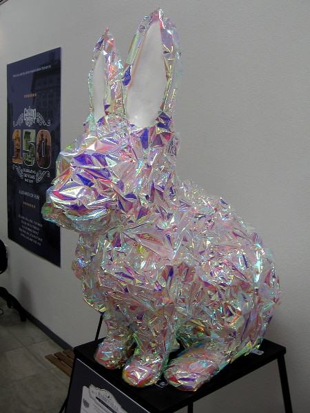 Ordinate, by artist Rebecca Nuvoletta. This rabbit celebrates the visions of a distant future in the founding of New Town.
