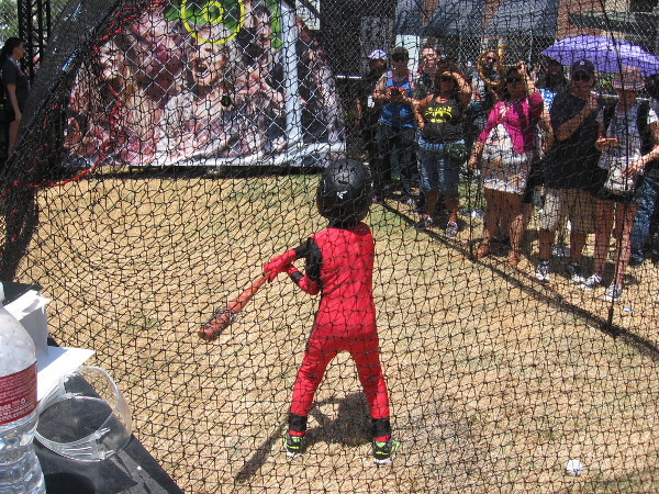 A tiny version of Deadpool was swinging a bat wrapped with barbed wire. I think he nailed a couple zombies.