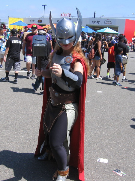 It's Lady Thor in the Petco Interactive Zone!