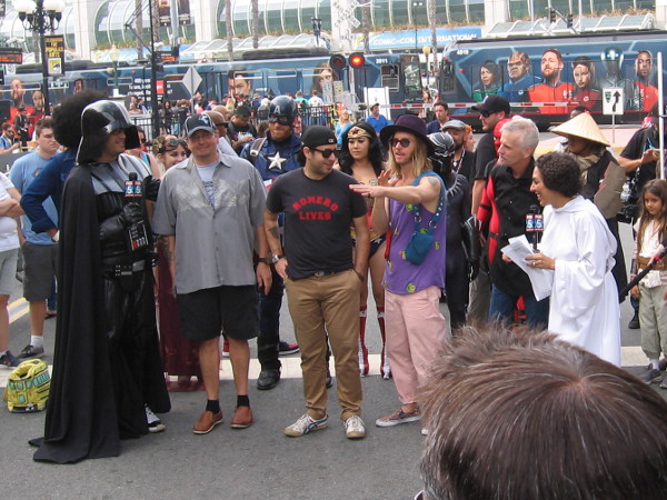 Greg Cipes who voices Beast Boy in the Teen Titans animated series and Michelangelo in Teenage Mutant Ninja Turtles is interviewed during Comic-Con.