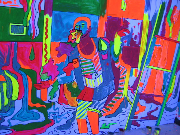 Artwork painted by fans.