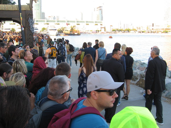 People grow restless after waiting quite a long while.