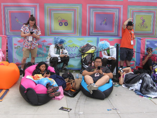 It doesn't seem people talk to each other anymore. Perhaps escapism can go too far?