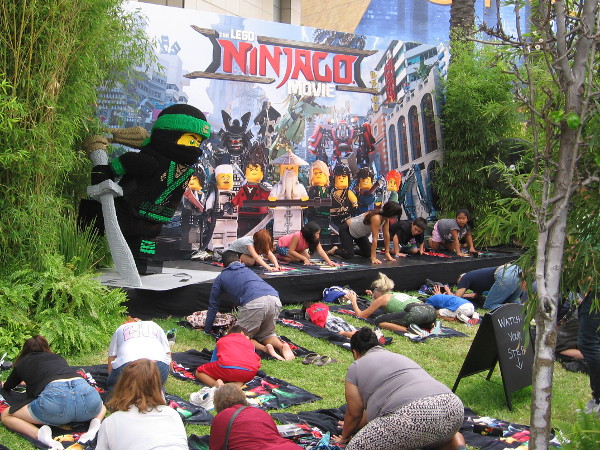A morning session of Ninjago yoga (ninjoga) at Comic-Con!