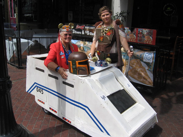 And a very inventive Star Wars speeder!