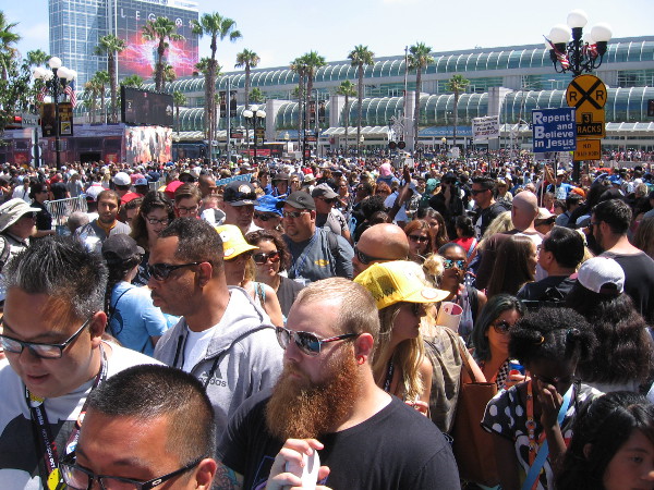 So much humanity, one can barely move.