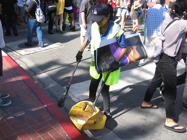 Cleaning up means finding cool swag!