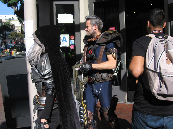 I'm pretty sure that's Cable of the X-Men.