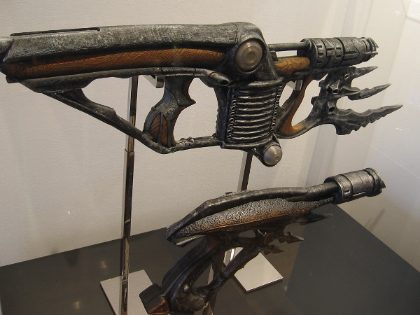 Klingon Disruptor Rifle and smaller Disruptor.