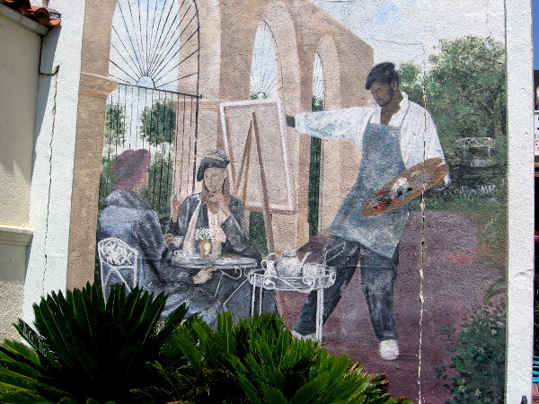 Painted scene of a painted scene in Normal Heights.