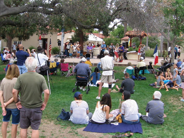 A nice crowd enjoyed some great entertainment on a perfect Sunday afternoon.