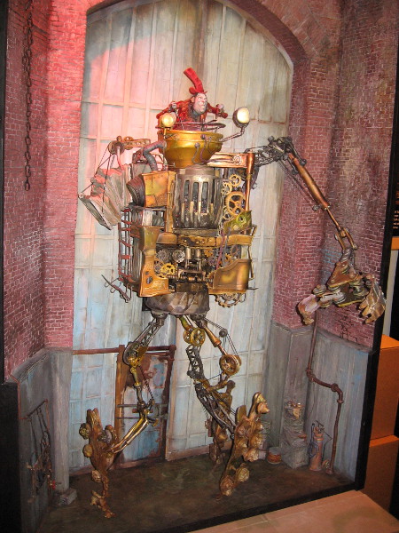 Archibald Snatcher in his giant robot in the movie The Boxtrolls. Amazing detail!