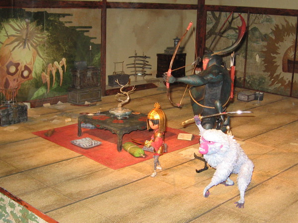 A miniature set from Kubo and the Two Strings.
