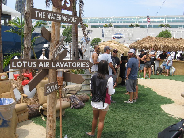 Fortunately, the Watering Hole isn't very far from the Lotus Air Lavatories!