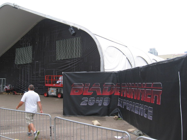 The front of the Blade Runner 2049 Experience hasn't changed much. I'm sure lots of cool stuff is inside the pavilion.