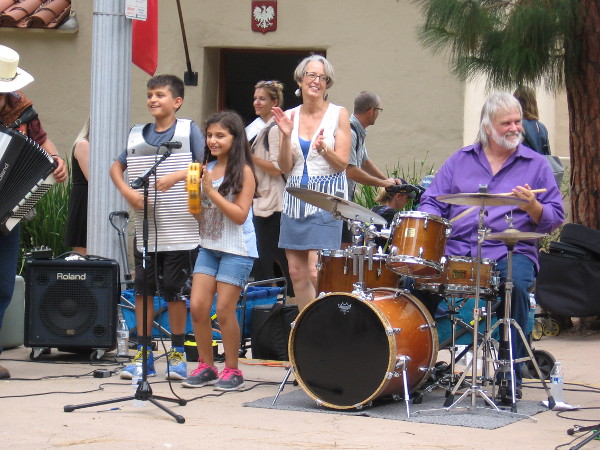 While outside, the music played. Another wonderful event in Balboa Park.