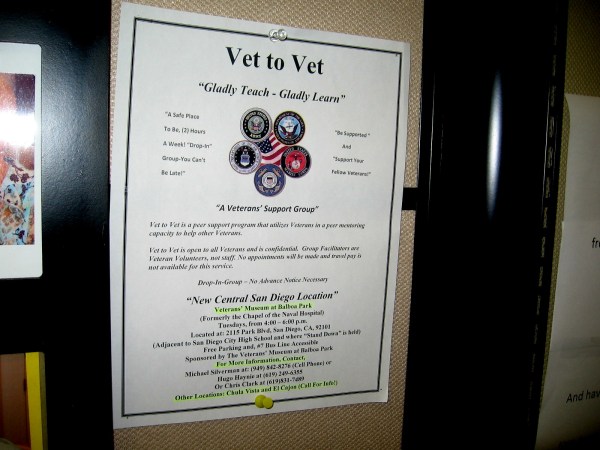 Click this photo and it will expand for easy reading. You'll find information on meeting places and some phone numbers.