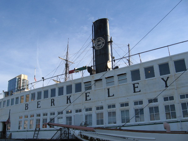 The handsome steam ferryboat Berkeley now greets visitors on San Diego Bay.