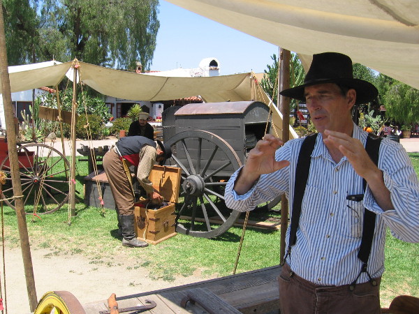 A wheelwright explains his craft. Wagon wheels were difficult to create, but a necessity of life in the 1800's.