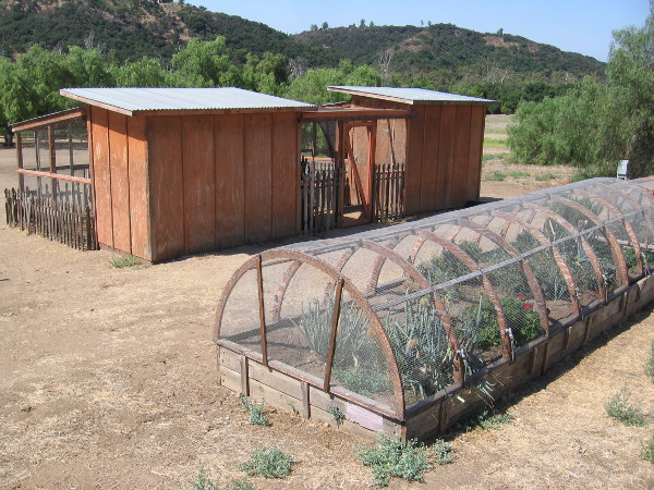 More ranch structures just west of the barn.