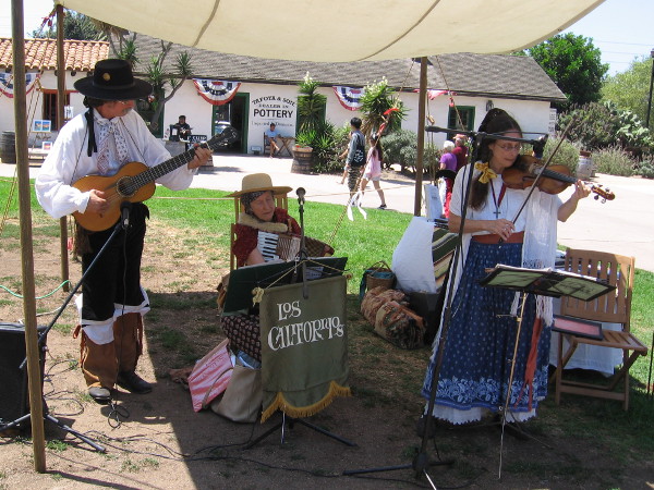 A group called Los Californios played authentic early California music--tunes that were preserved over a century ago on wax cylinder sound recordings made by Charles Lummis.