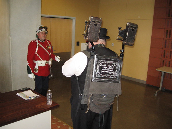 Taking an image using patented Spectral Photography.