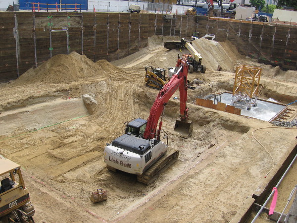 This downtown construction is still in the early stages!