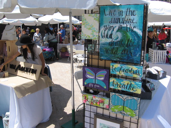 An artist advises us to live in the sunshine, swim in the sea, drink the wild air. Sounds wise to me!