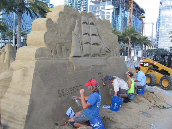 All that's left is to carve in several sponsors beneath the Star of India!