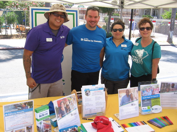 Volunteers for San Diego Habitat for Humanity are all smiles!