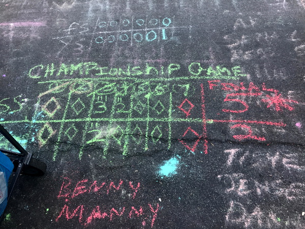 2017 Championship Game final score. Photo by Margie Jones.