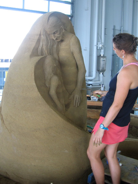 Bringing a profound vision to life using compacted sand and a few simple tools.